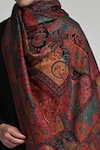 Taroob_Multi Color Taroob Kashmiri Fine Wool Multicolor Kaani Shawl _at_Aza_Fashions