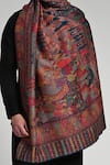 Taroob_Multi Color Taroob Majestic Raj-mahal Fine Wool Kaani Shawl _at_Aza_Fashions