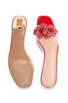Shop_NR By Nidhi Rathi_Red Rhinestones, Crystals And Transparent Embellished Heels _at_Aza_Fashions