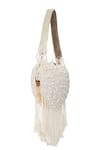 Buy NR By Nidhi Rathi White Pearls, Gemstones, Fringe Embellished Heart Shape Clutch With Tassels Online at Aza Fashions Buy_NR By Nidhi Rathi_White Pearls, Gemstones, Fringe Embellished Heart Shape Clutch With Tassels _Online_at_Aza_Fashions