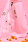 Bannhi By Priyanka Rathore Pink Organza Gota Patti Hand Painted Lehenga Set Online at Aza Fashions Bannhi By Priyanka Rathore_Pink Organza Gota Patti Hand Painted Lehenga Set _Online_at_Aza_Fashions