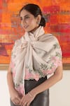 Mauli Cashmere_Beige Blush Petal Floral Embroidered Stole _Online_at_Aza_Fashions