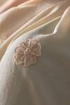 Buy_Mauli Cashmere_Beige Shower Embroidered Wool Silk Stole _Online_at_Aza_Fashions