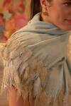 Buy Mauli Cashmere Blue Royal Stole Online at Aza Fashions Buy_Mauli Cashmere_Blue Royal Stole _Online_at_Aza_Fashions