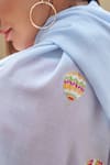 Buy_Mauli Cashmere_Sky Blue Fly Into The Hot Air Balloon Embroidered Stole _Online_at_Aza_Fashions