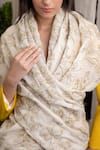 Buy_Mauli Cashmere_Ivory Glitz Embroidered Merino Stole _Online_at_Aza_Fashions