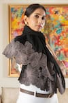 Buy_Mauli Cashmere_Black Magnificent Blooms Floral Embroidered Stole _Online_at_Aza_Fashions