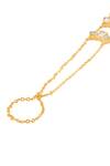 Buy_Isharya_Gold Plated Mirrors 18kt Esplendor Hand Harness _Online_at_Aza_Fashions