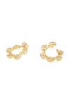 Isharya Gold Plated Mirrors 18kt Capela Front Back Earrings Online at Aza Fashions Isharya_Gold Plated Mirrors 18kt Capela Front Back Earrings _Online_at_Aza_Fashions