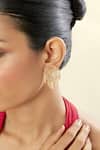 Buy_Isharya_Gold Plated 18kt Mudejar Statement Earrings _at_Aza_Fashions