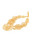 Buy_Isharya_Gold Plated 18kt Miradouro Statement Drop Earrings _Online_at_Aza_Fashions