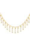 Isharya_Gold Plated 18kt Ecos Mirror Necklace _Online_at_Aza_Fashions