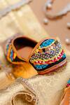 Buy_NR By Nidhi Rathi_Multi Color Embroidered And Embellished Jutti 