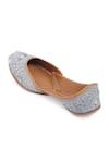 Shop_NR By Nidhi Rathi_Gray Embroidered And Embellished Jutti _Online_at_Aza_Fashions
