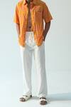 Shop_Beachbum_White Cotton, Linen Drawstring Pant _Online_at_Aza_Fashions