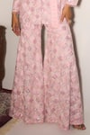 Buy_Mani Bhatia_Pink Crepe Embroidery, Sequins, Pearls Giselle Resham And Jacket Sharara Set _Online_at_Aza_Fashions