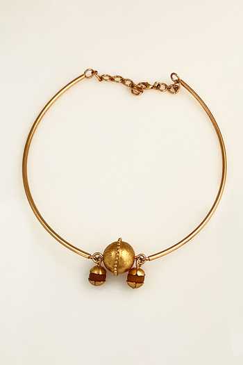 Buy_Suhani Pittie_Gold Plated Sarvani Statement Choker Necklace _at_Aza_Fashions