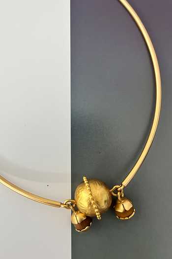 Shop_Suhani Pittie_Gold Plated Sarvani Statement Choker Necklace _at_Aza_Fashions
