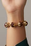 Buy_Suhani Pittie_Gold Plated Beads Rudraksha Bracelet _at_Aza_Fashions