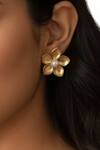 Buy_Suhani Pittie_Gold Plated Pearls Centre Flower Earrings _at_Aza_Fashions