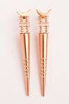 Shop_Suhani Pittie_Gold Plated Piercing Night Spike Earrings _at_Aza_Fashions