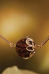 Buy_Suhani Pittie_Gold Plated Rudraksha Centre Choker Necklace _at_Aza_Fashions