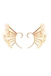 Shop Suhani Pittie Gold Plated Pearls Bunch Ear Cuffs at Aza Fashions Shop_Suhani Pittie_Gold Plated Pearls Bunch Ear Cuffs _at_Aza_Fashions