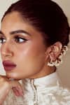 Buy Suhani Pittie Gold Plated Pearls Bunch Ear Cuffs at Aza Fashions Buy_Suhani Pittie_Gold Plated Pearls Bunch Ear Cuffs _at_Aza_Fashions