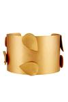 Shop_Suhani Pittie_Gold Plated 7 Drops Plain Hand Cuff _at_Aza_Fashions