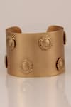 Buy_Suhani Pittie_Gold Plated Medea Chakra Hand Cuff _at_Aza_Fashions