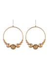 Buy_Suhani Pittie_Gold Plated Beads Mahi Chakra Hoop Earrings _at_Aza_Fashions