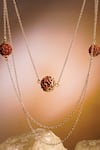 Buy_Suhani Pittie_Gold Plated Rudraksha Layered Chain Necklace _at_Aza_Fashions