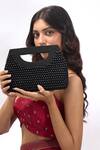 Buy The Purple Sack Black Beads Hand Embroidered Clutch Bag at Aza Fashions Buy_The Purple Sack_Black Beads Hand Embroidered Clutch Bag _at_Aza_Fashions