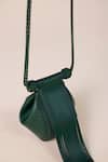 Shop_Ampm_Green Fringe, Cut Work Zimri Brogue Pattern Bag 