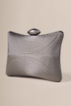 Buy_Ampm_Silver Reis Cord Work Clutch _at_Aza_Fashions