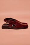 Dmodot_Burgundy Pesha Borgogno High Shine Leather Shoes _Online_at_Aza_Fashions