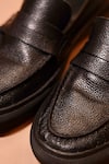 Buy_Dmodot_Black Leather Tristo Penny Loafer Sneakers 