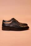 Dmodot_Black Carbo Nero Leather Lace-up Oxford Shoes _Online_at_Aza_Fashions