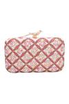 Buy_Nazaakat By Samara Singh_Pink Sequins, Beads, Embroidery And Beaded Clutch 