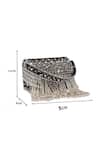Nazaakat By Samara Singh_Black Pearls, Crystals, Rhinestones, Beads And Stone Embellished Flap Bag _Online_at_Aza_Fashions