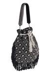 Buy Nazaakat By Samara Singh Black Beads, Tassels Geometric Beaded Fringe Potli Bag Online at Aza Fashions Buy_Nazaakat By Samara Singh_Black Beads, Tassels Geometric Beaded Fringe Potli Bag _Online_at_Aza_Fashions