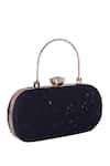 Buy_Nazaakat By Samara Singh_Blue Embroidery, Sequins, Crystals Clutch With Detachable Handle _Online_at_Aza_Fashions