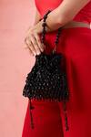 Buy_The Purple Sack_Black Beads, Sequins Beaded Embellished Potli Bag _at_Aza_Fashions