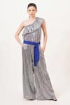 Buy_Beachbum_Blue Sequins One Shoulder Twinkle Jumpsuit _at_Aza_Fashions