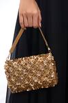 Buy_The Purple Sack_Gold Embroidery, Sequins And Beads Hand Bag _at_Aza_Fashions