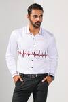 Buy_Kalpana Naik_White Cotton Embroidery Echoes Of The Heart Shirt _at_Aza_Fashions