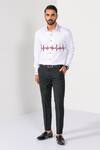 Kalpana Naik_White Cotton Embroidery Echoes Of The Heart Shirt _at_Aza_Fashions