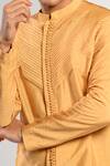 Buy_Kalpana Naik_Mustard Bemberg, Silk Pintuck Sunshine Kurta Set 