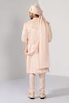 Shop_Kalpana Naik_Blush Linen, Satin, Bemberg, Silk Imperial Zardozi Sherwani Kurta Set _at_Aza_Fashions