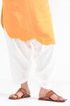 Buy_Kalpana Naik_Yellow Linen, Satin, Silk Kurta And Salwar Set _Online_at_Aza_Fashions